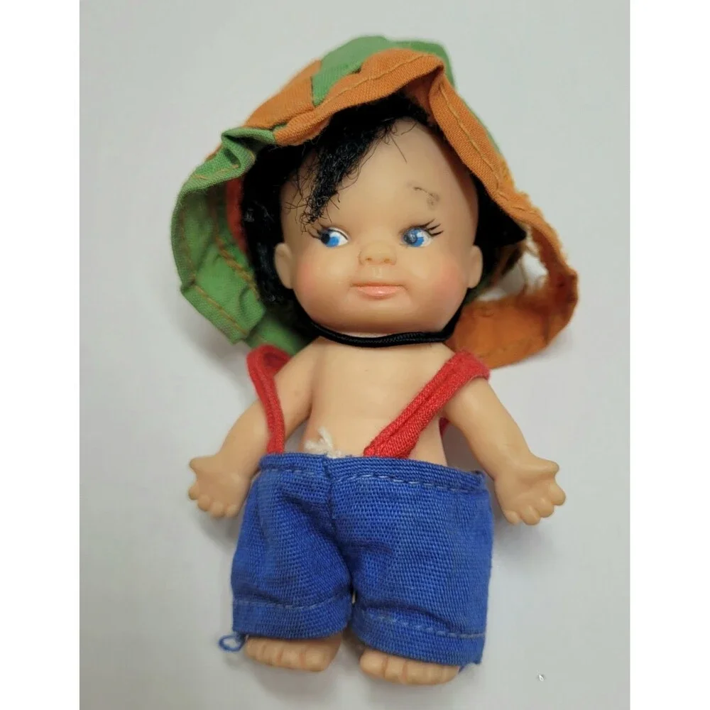 Vintage Collectors Doll Lot Of 4, Uneeda, PeeWee, Remco Heidi, Purse Doll